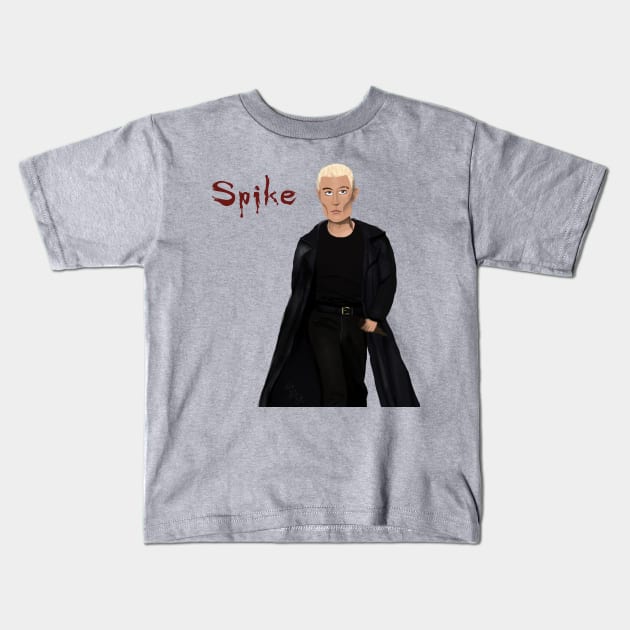 Spike the vampire slayer Kids T-Shirt by noelstart